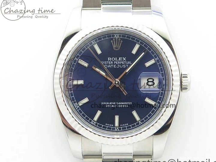 Best AAA Replica Sites 1:1 Steel Bracelet 36 ARF Blue SH3135 904L 116234 Oyster on Best DateJust SS V Edition Dial ZeroBulk 3198 0103